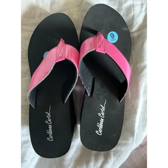 CARIBBEAN CARTEL PlAtFoRm Bubblegum Pink Flip flops 6 - Picture 5 of 5